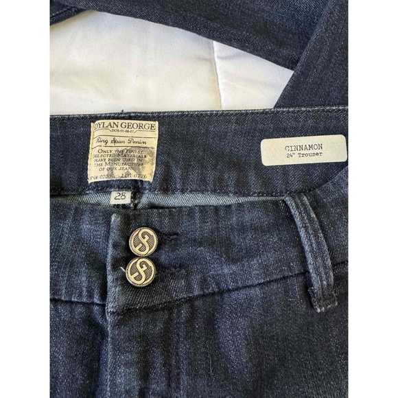 Dylan George Dark Blue‎ Straight Fit 5Pocket Style Metal Button Jeans Size 28 - Picture 7 of 8